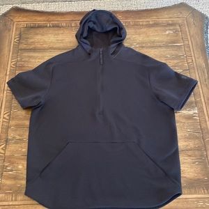 Under Armour Black Short Sleeve Hooded Sweatshirt